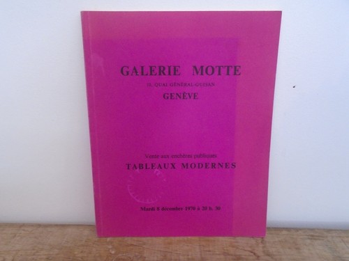 Galerie motte geneve tableaux - motte,