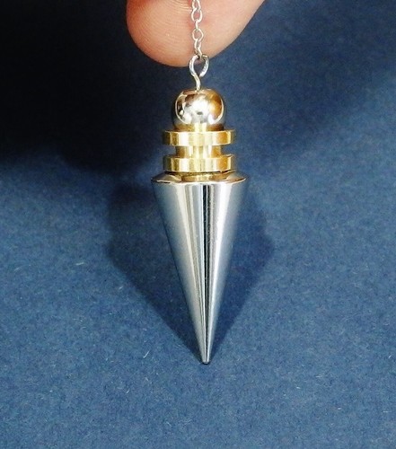 Pendule laiton chrome et - ,