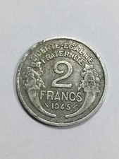 Monnaie France 2 Francs Morlon Alu 1945 C TB (1/N4)