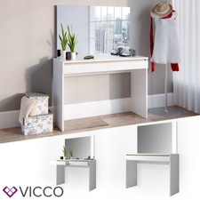Table de maquillage Vicco Emma table de maquillage commode de coiffeuse blanche 