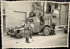 GERMAN Photo WW2 WWII ARCHIVE : Automitrailleuse PANHARD AMD-178