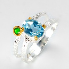 Cadeau bijoux topaze bleue