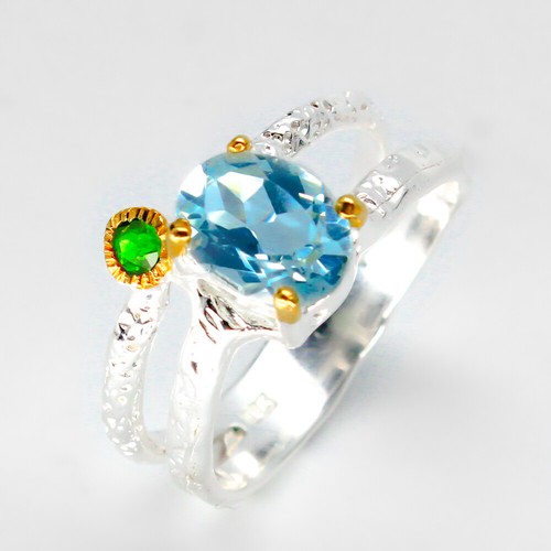 Cadeau bijoux topaze bleue