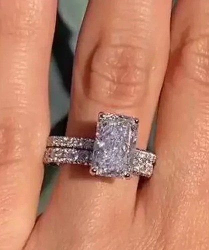 Bague sertie diamants - de,