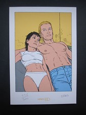 LEO EX LIBRIS signé Sérigraphie ALDEBARAN T 5 1998 ESPACE BD NEUF 