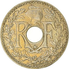 Pièce de monnaie, France, Lindauer, 5 centimes, 1938, Etoile, VZ, nickel-bronze