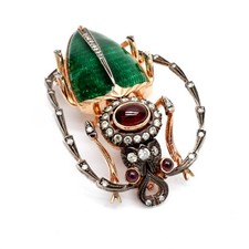 Rare Broche En Émail