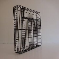 Casier rangement couvert de table fait main design XX art déco métal noir France