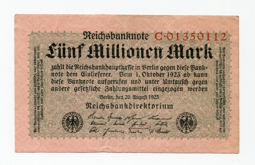 Ancien billet allemagne - allemagne, 5