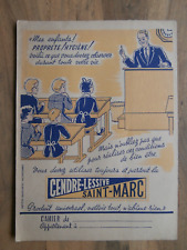 ANCIEN PROTEGE CAHIER PUBLICITAIRE LESSIVE ST MARC