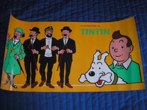 Tintin affiche italien pour - ,
