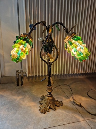 Lampe table bronze et - table,