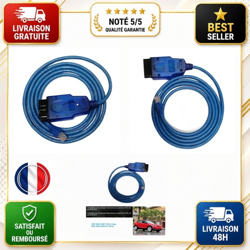 Câble obd2 ethernet enet - obd2, rj45