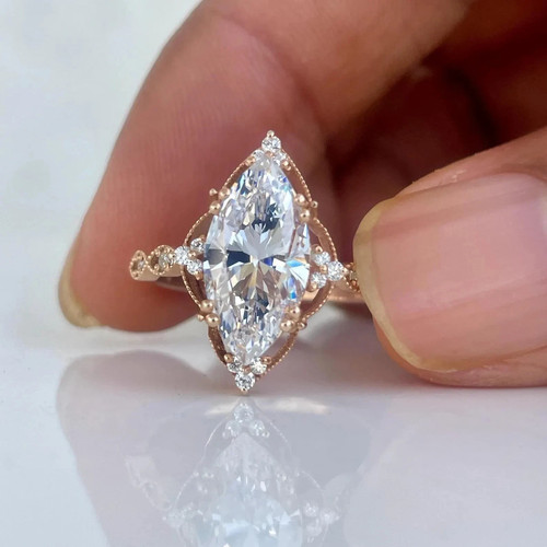 Bague diamant certifiée - , igi