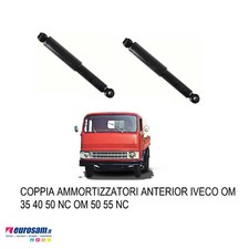 Paire Amortisseurs Avant Pour Iveco Om 35 40 50 Nc Om 50 55 Nc Bremach