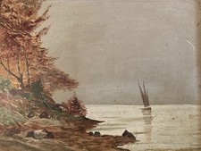 Belle peinture huile - , panneau