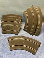 Lot de 4 éléments virage relevé + 3 courbes record 64 JOUEF circuit routier auto