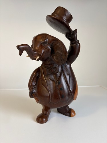 Elephant bois gentleman avec - bois,