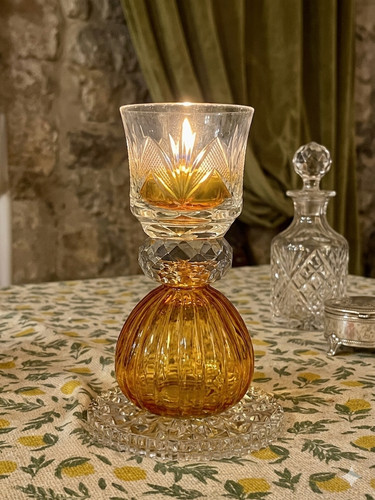 Photophore bougeoir artisanal - ,