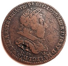 LOUIS XIII - JETON CUIVRE de 1630 - François Hotman, abbé de Soissons - TTB