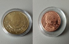Pièces 2 et 50 centimes euros