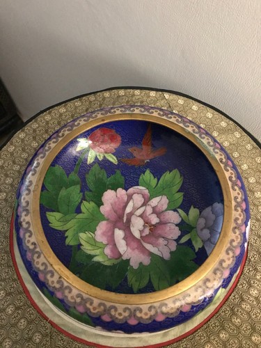 Cloisonne coupe bol vase - bol,