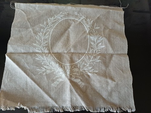 Toile lin sérigraphiée