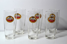 Service de 6 verres à bière Amstel, 0,4L, excellent état, 16 x 7 cm