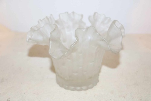 Vase art verre dépoli - vase,