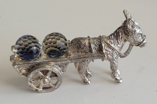 Ancienne miniature ane avec - ancienne,