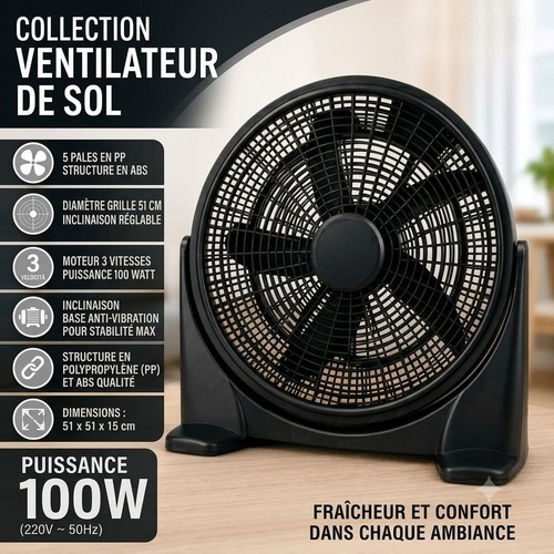 Ventilateur table 100w - ventilateur,
