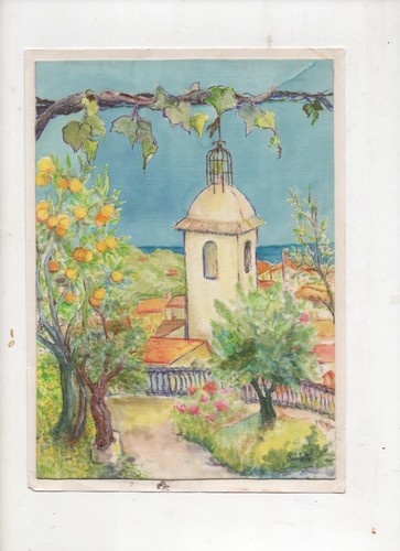 Ramatuelle petite peinture sur - ramatuelle,