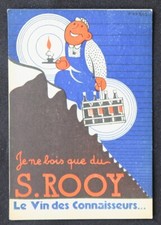 CPA Carte postale publicitaire Je ne bois que  vin ROOY illustrateur PERON