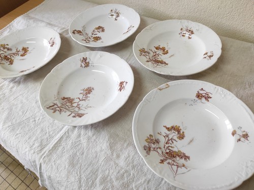 Anciennes assiettes creuses - 5,