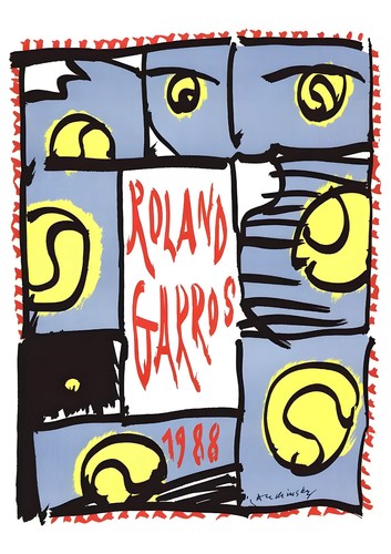 Affiche poster tennis roland - poster,