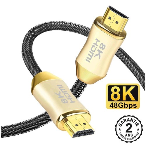 Câble hdmi 8k - hdmi, 8k@60hz