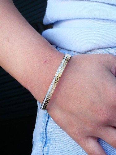 Bracelet jonc ouvrant acier - jonc,