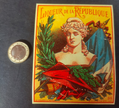 Ancienne rare étiquette - ancienne, et