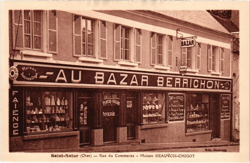 Cpa satur rue commerce - st-satur,