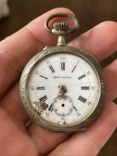 MA COLLECTION Montre Gousset CHRONO FEUVRIER ÉPINAL ARGENTAN mécanique mouvement