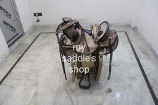 Selle western ouate en cuir