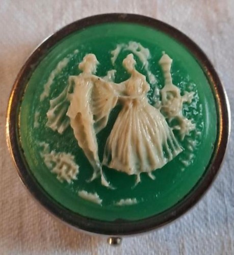 Pilulier ancien métal et - pilulier,