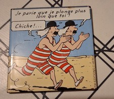 Magnet tintin plaque émaillé