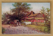 Cpa Aquarelle marchand