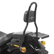 Sissy Bar CSM Fix pour Harley Softail Street Bob 18-22 porte bagages noir