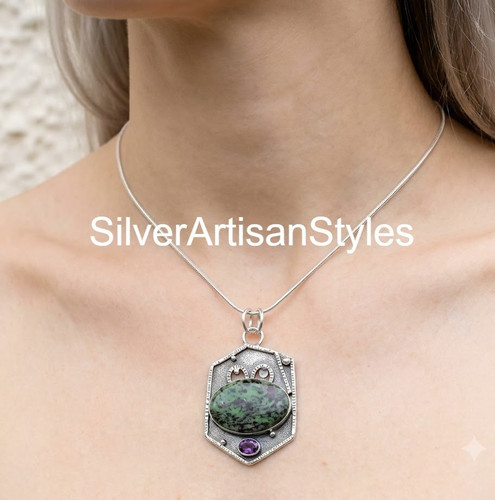 Collier chaîne fait main - , en