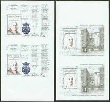 Turks & Caicos 1985 Handel & Bach $2 SS proof PAIRS