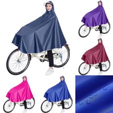 Imperméable Poncho Pluie Vélo Bicyclette Capuche Capes Épaissi Élargir Bordure
