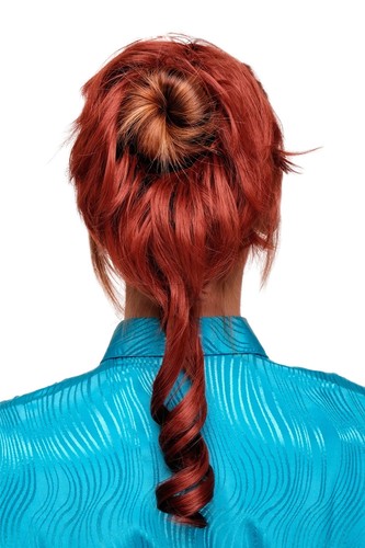 Postiche scrunchy cheveux rose - postiche,