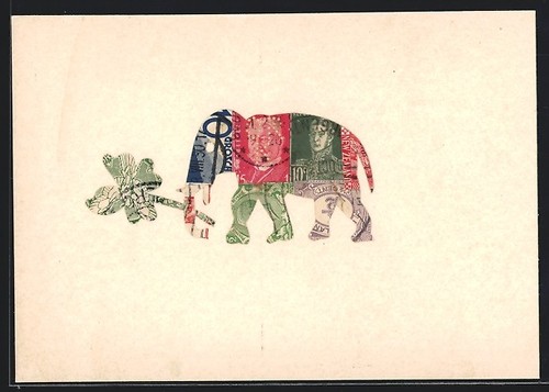 éléphant avec trèfle - Éléphant,